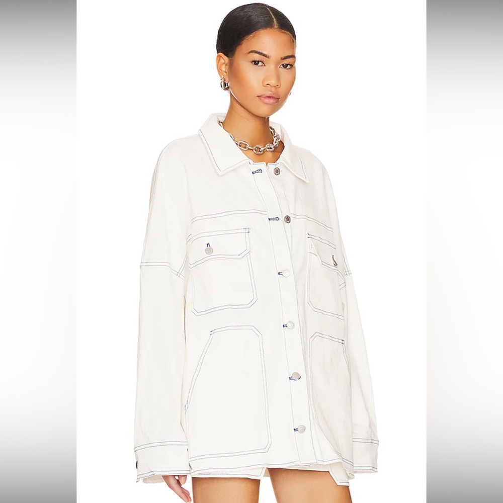 NWT BY.DYLN Cooper Jacket in White - Picture 2 of 6